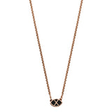 Collar en plata con pelo de jirafa bañado en oro rosa