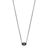 Collar en plata con pelo de jirafa