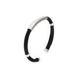 Pulsera de pelo de jirafa y plata