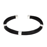 Pulsera de pelo de jirafa y plata