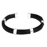 Pulsera de pelo de jirafa y plata