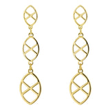 Pendientes en plata bañados en oro