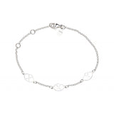 Pulsera con 3 logos en plata