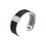 Pulsera de pelo de jirafa, oro blanco y diamantes