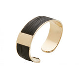 Brazalete de pelo de jirafa y oro