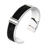 Pulsera con pelo de jirafa y plata