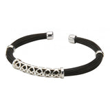 Pulsera de pelo de jirafa y plata