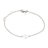 Pulsera con logo en plata
