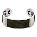 Pulsera de pelo de jirafa, oro blanco y diamantes