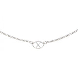 Collar con logo en plata