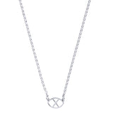 Collar con logo en plata