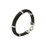 Pulsera de pelo de jirafa, oro blanco y diamantes